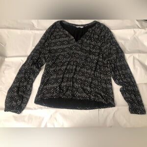 Lucky Brand Women's boho V-Neck top Medium M